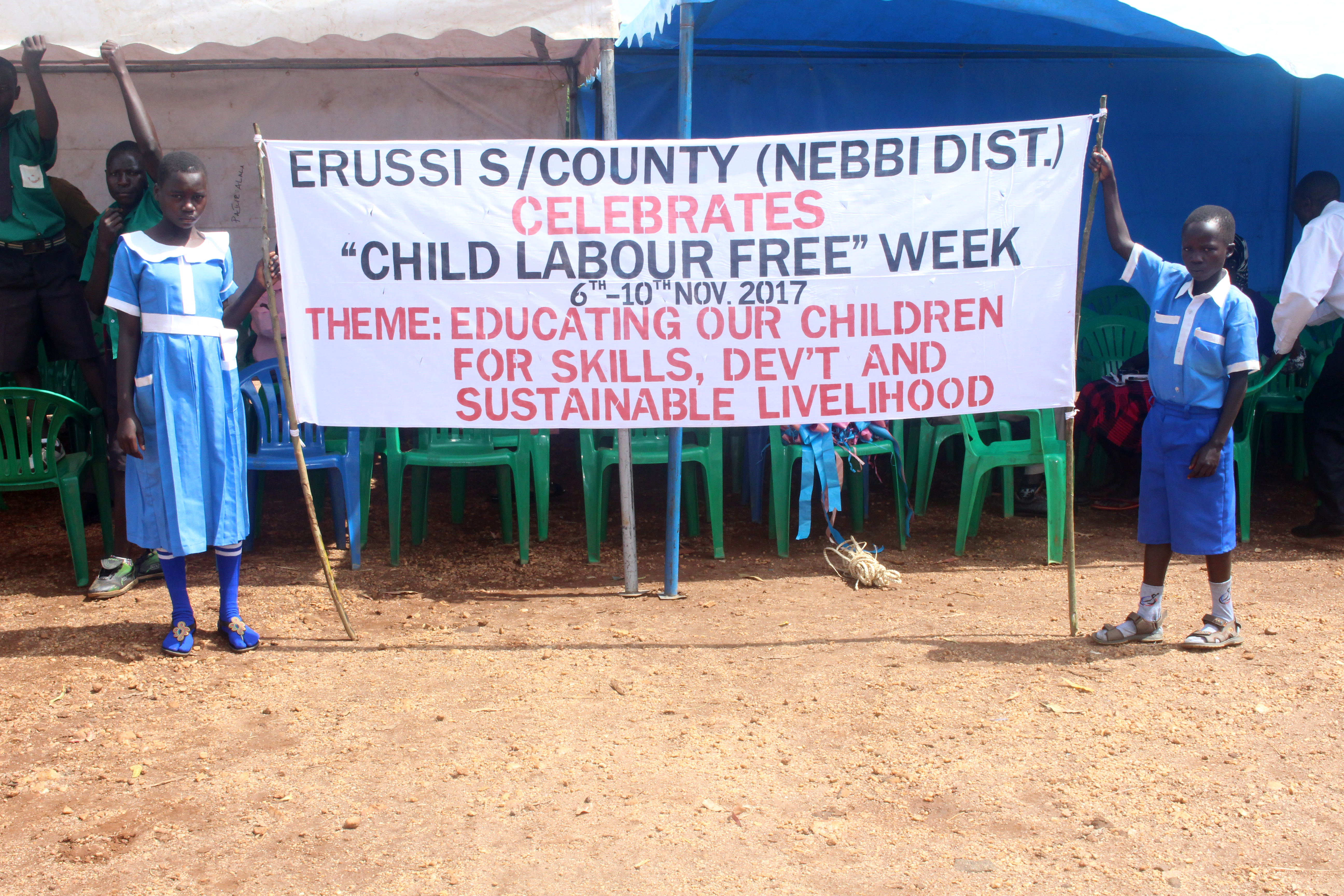 Erussi Sub County in Uganda organizes child labour free week